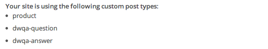 WordPress Custom Post Types Message